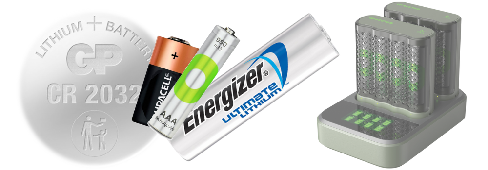 Batteries and chargers